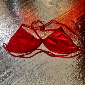 Red Metallic Top